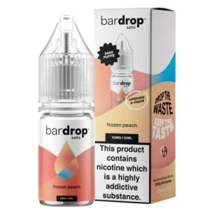 Bar Drop Salts Frozen Peach 10ml Nic Salt E-Liquid