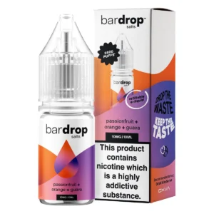 Bar Drop Salts Passionfruit Orange Guava 10ml Nic Salt E-Liquid