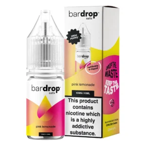 Bar Drop Salts Pink Lemonade 10ml Nic Salt E-Liquid