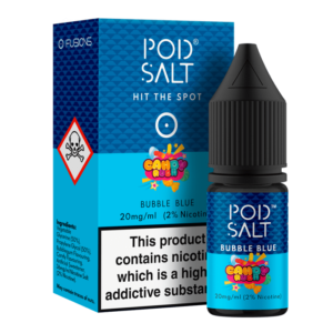 Bubble Blue 10ml Nic Salt E-Liquid By Pod Salt Fusions