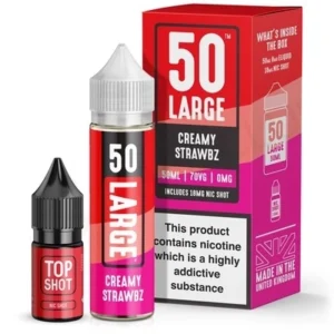 Creamy Strawbz 50ml E-Liquid By Large Juice 50