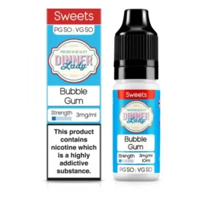 Dinner Lady Bubble Gum 10ml E-Liquid 50:50