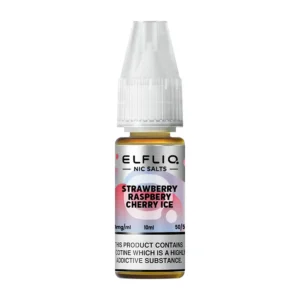 ELFLIQ Strawberry Raspberry Cherry Ice 10ml Nic Salt E-Liquid By Elf Bar