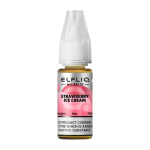 ELFLIQ Strawberry Snoow 10ml Nic Salt E-Liquid By Elf Bar