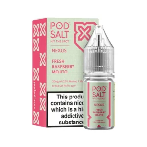 Nexus Fresh Raspberry Mojito 10ml Nic Salt E-Liquid By Pod Salt