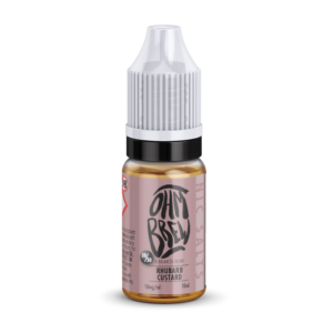 Ohm Brew 50/50 Rhubarb Custard 10ml Nic Salt E-Liquid