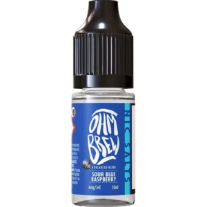 Ohm Brew 50/50 Sour Blue Raspberry 10ml Nic Salt E-Liquid