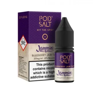 Blueberry Jam Tart 10ml Nic Salt E-Liquid By Pod Salt Fusions