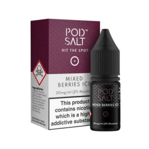 Mixed Berries Ice 10ml Nic Salt E-Liquid By Pod Salt Core