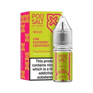 Nexus Lime Raspberry Grapefruit 10ml Nic Salt E-Liquid By Pod Salt