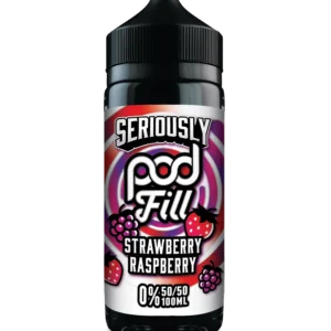 Seriously Pod Fill Strawberry Raspberry 100ml E-Liquid